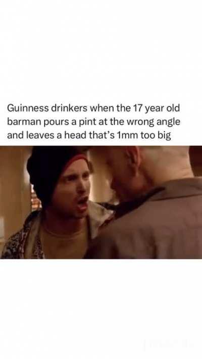 Average Guinness drinker