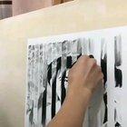 Double sided portrait drawing