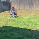 Pick up the baby, not the ball.