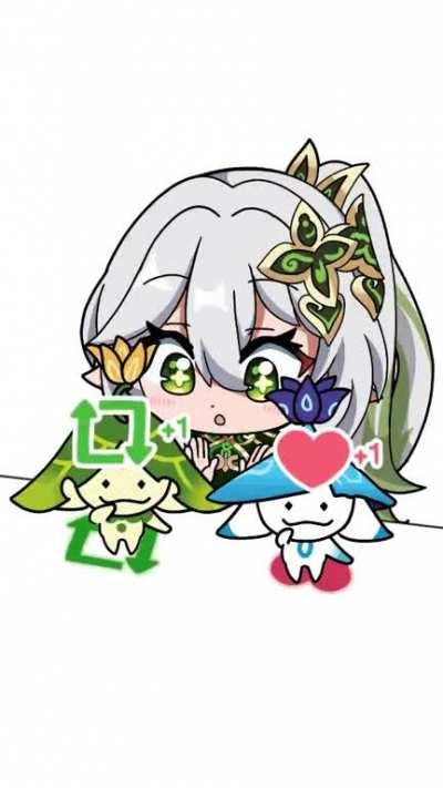 Nahida retweeting. (@inanami27)