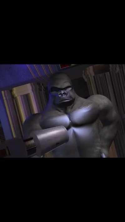 Harambe returning to Earth with the cure for COVID