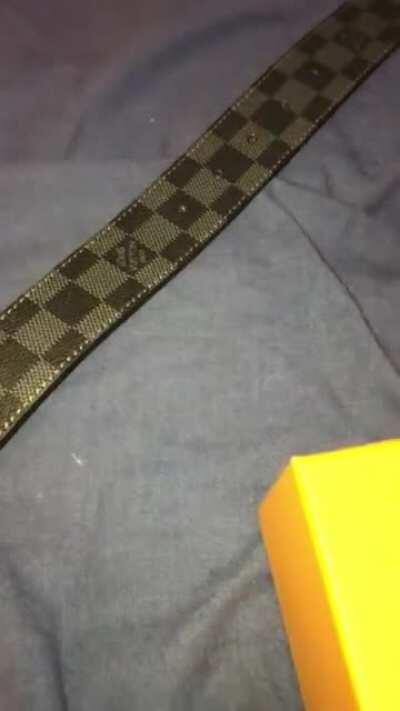 MY FIRST ITEM REVIEW (LV BELT)