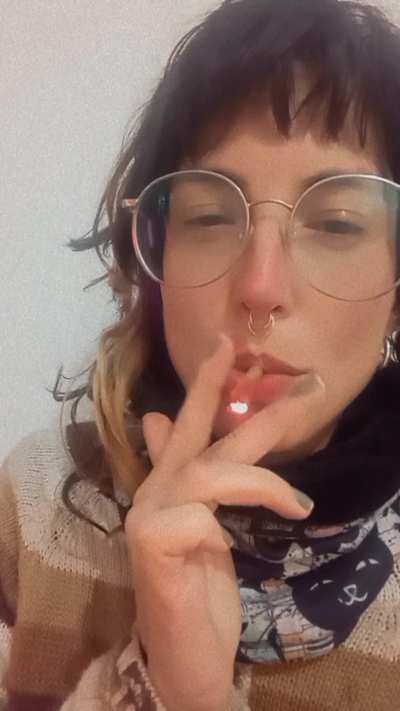 Cute and stoned with glasses 