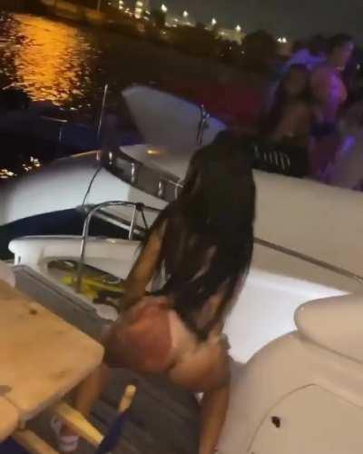 Throwing it back slowly