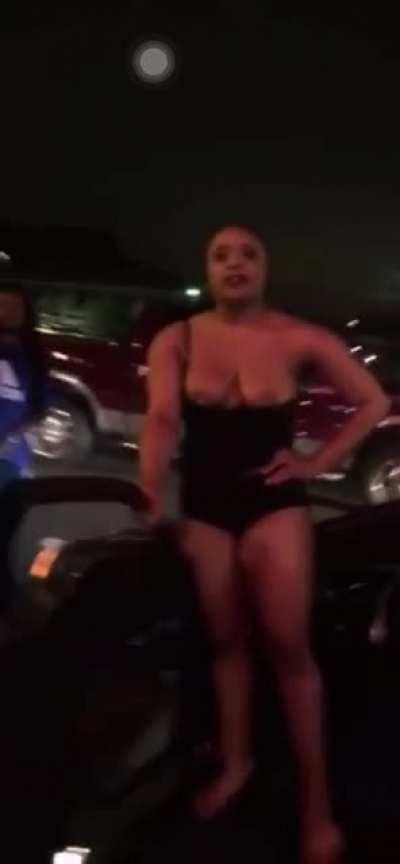 “You’re going to stab me bitch?”