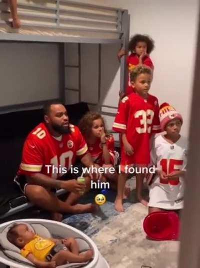 Left To Watch The Game With His Friends