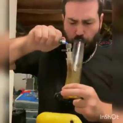 His whole face changed