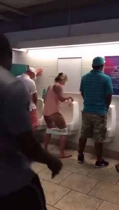 She set the beer down in the splash zone, that’s a rookie mistake.