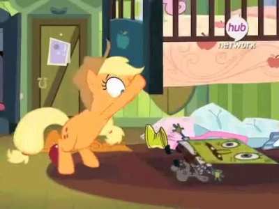 Applejack doesn't like spiders.