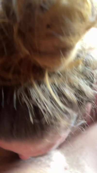 Couldn’t help but give him head 