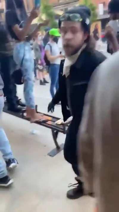 Antifa paying black kids to riot and make a mess.