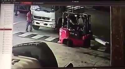Forklift accident 