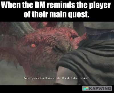 Dragon's Dogma Grigori, the most based dragon/villain of all time.