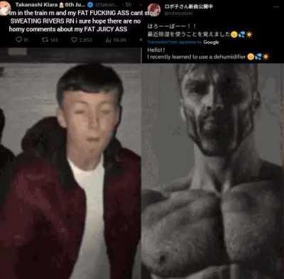 Roboco also posts thirst traps alongside every tweet