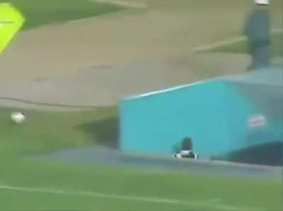 WCGW putting a stair next to a soccer field