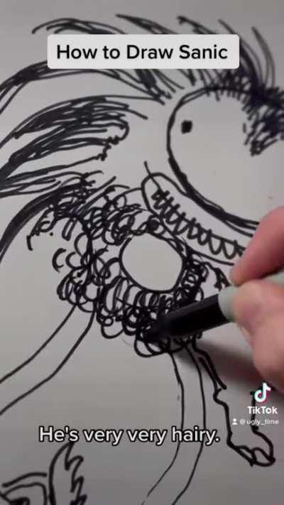 Ugly Time: How to Draw Sonic