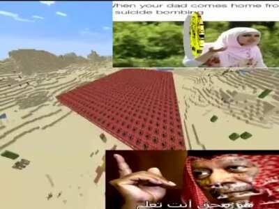 BRUH MINECRAFT AHMED BLOW UP INFIDEL VILLAGE الله أكبر الجهاد NO PORK 😡😠 🇸🇦🇸🇦