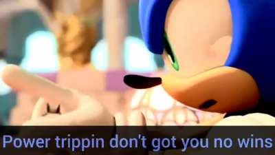 Sonic destroys Erazor Djinn but it's different.