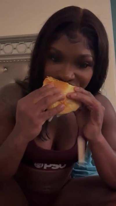 Terralicia eating Checkers and Rally's ðð