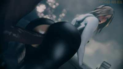 Spider Woman doggystyle cum(Polished Jade Bell) [Marvel]