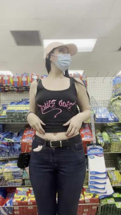 Sometimes I get nervous flashing in public but then I remember I gotta be brave for all the sexy daddies that follow me on Reddit &amp;lt;3 💕