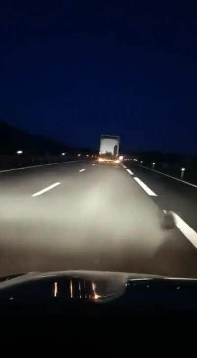 Drunk truck driver in Portugal 