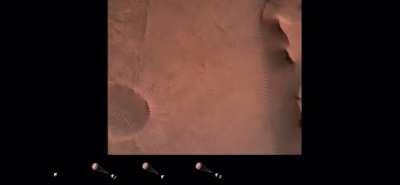 Footage of NASA’s Perseverance rover landing on Mars