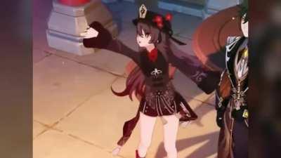 Buddies why is Hu Tao doing a popular dance from nearly 9 years ago?