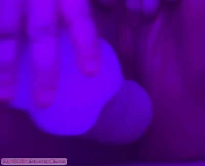 Taking medium Chance deep in my needy pussy 