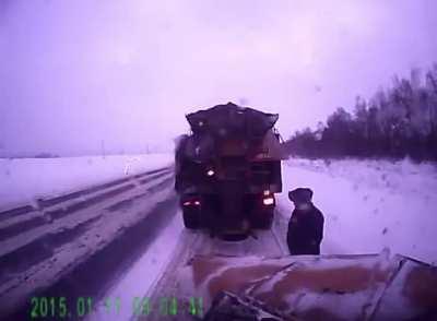 Hard road accident 11.01.2015 Vorotynsky district