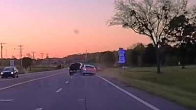 Cruiser goes airborne after 109 MPH PIT