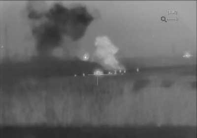 Russian ATGM ambush on AFU APC. 3 ATGM strikes on an APC with HEAT rounds