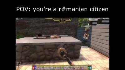 Egy átlagos r#mán állampolgár munka közben