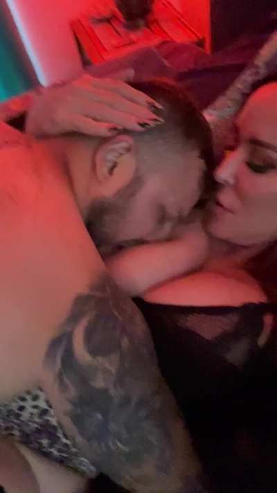 Husband at work… son home alone.