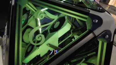 First Custom PC Build. Wanted to do something different, so I give you; my icoseherdon (D20) computer! Specs:  