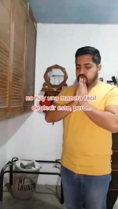 Y yo todo pendejo con un nudo en la garganta