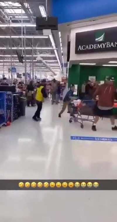 To bully a Walmart employee