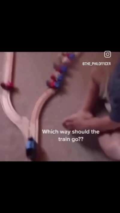 Nicholas solves the trolly problem