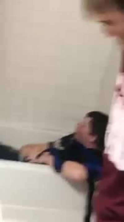 WCGW chugging vodka and 2 tall cans.