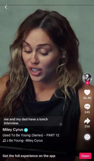 Miley Cyrus looking back at her daily schedule at age 12