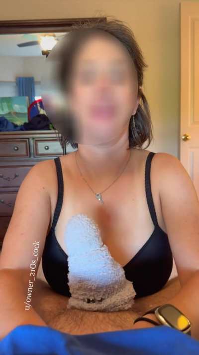 When the cage cums off, the fuzzy sock goes on. It’s overstimulating so 99% chance he’s not able to cum