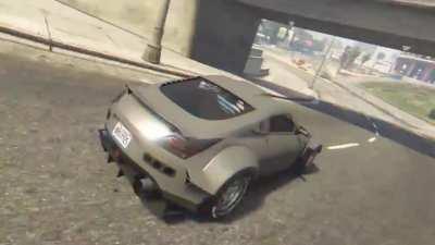 Turbo boosting the Zr380 round corners, this car can get sideways!