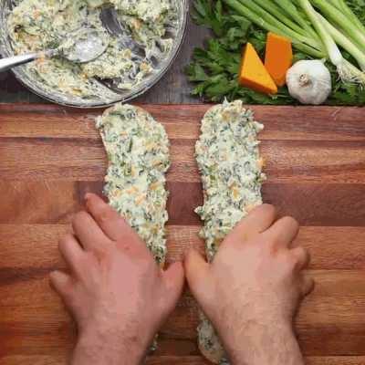 Loaded cheesy garlic bread