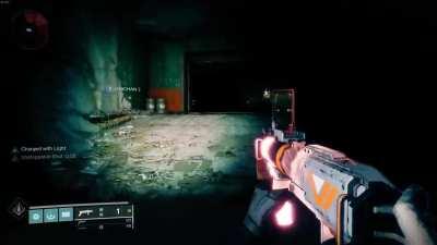 Following a new light around. Hope I didnt ruin it for them with this barrier