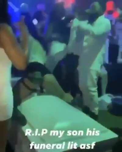 She puts the fun in funeral