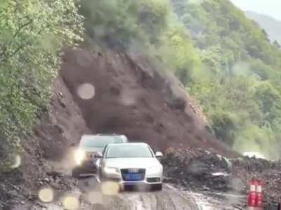 WPS Driving through unkept hilly terrain in Rainy season