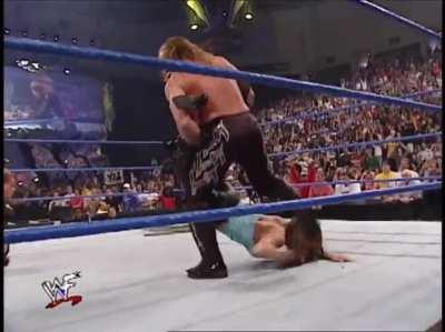 Stephanie backstage and ringside