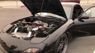 A senior has a nice ass rx7 fd and let me record this