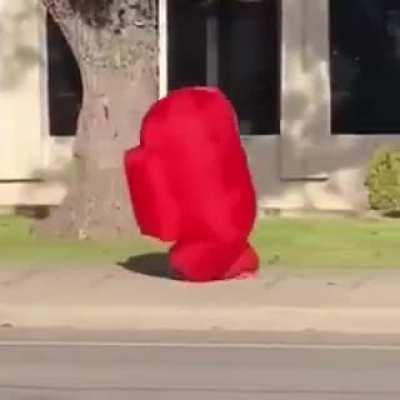 Amogus taking a walk