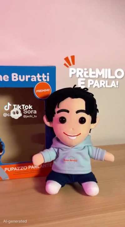 Pupazzo parlante di Grenbaud AI, fantastico🥰💜
